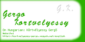 gergo kortvelyessy business card